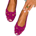 LUCE - Sandalias trenzadas de colores, cómodas
